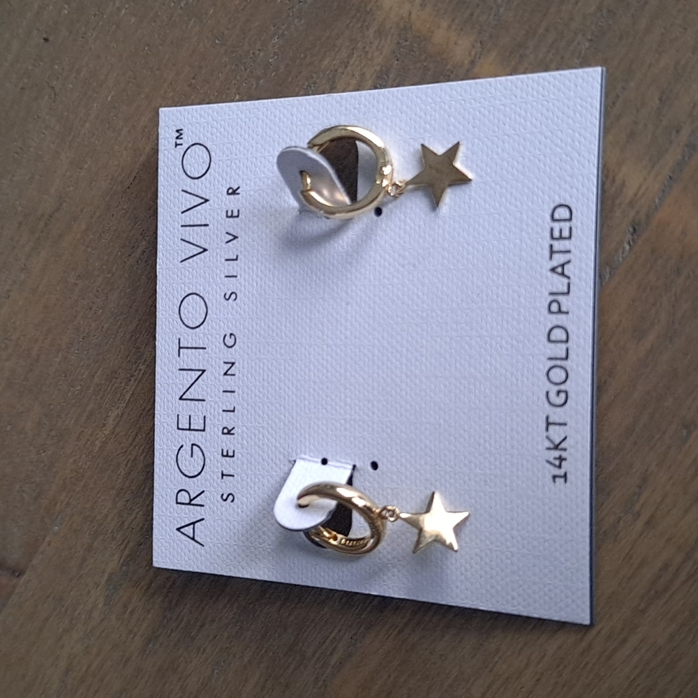NWOT Argento Vivo star earrings